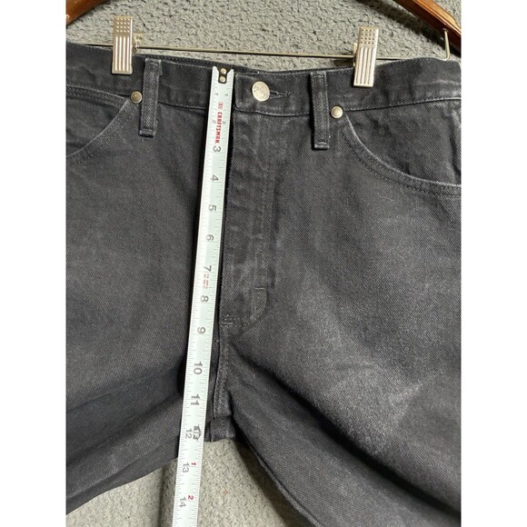 Vintage Wrangler Jeans Mens 30x34 Black Denim 933SEWK Western Cowboy Dark 14340 - Picture 9 of 15